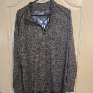 Under Armour Heathered Black and Blue Pullover